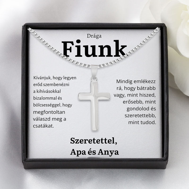 9C Draga Fiunk – Kereszt Nyaklánc a Szülőktől