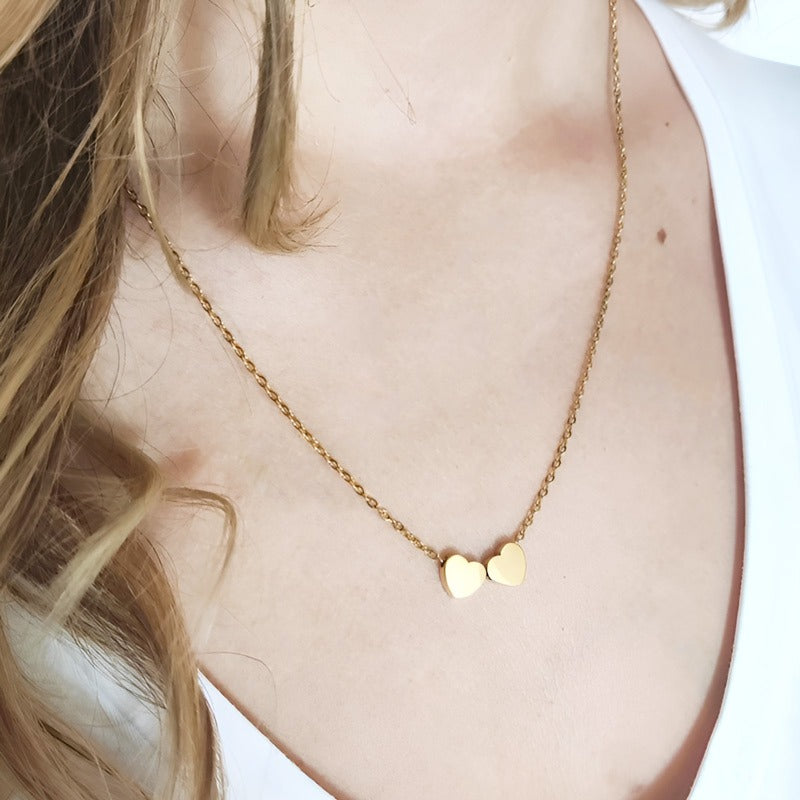 Cadou Sotie - Colier Gold Hearts Decizie