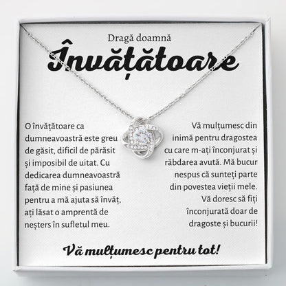 Cadou Invatatoare Sing - Colier Love Knot