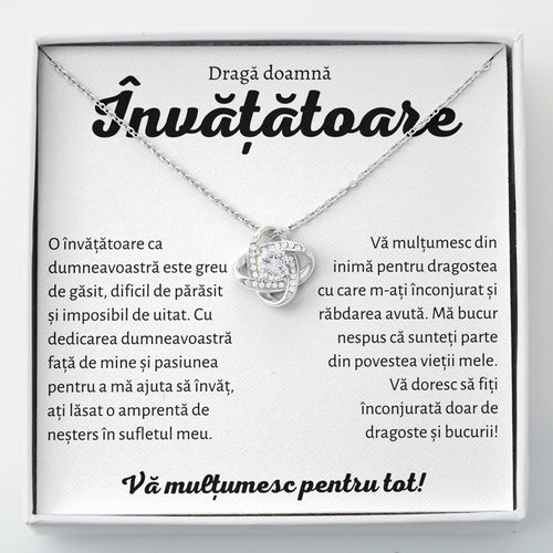 Cadou Invatatoare Sing - Colier Love Knot