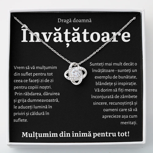 Cadou Invatatoare BLK - Colier Love Knot