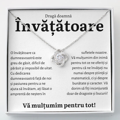 Cadou Invatatoare - Colier Love Knot