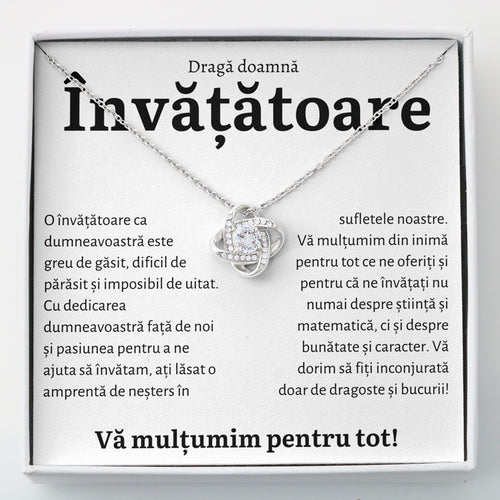 Cadou Invatatoare - Colier Love Knot