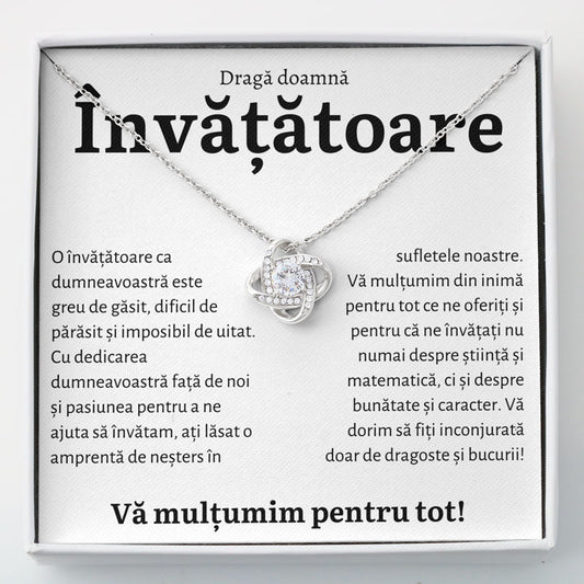 Cadou Invatatoare - Colier Love Knot