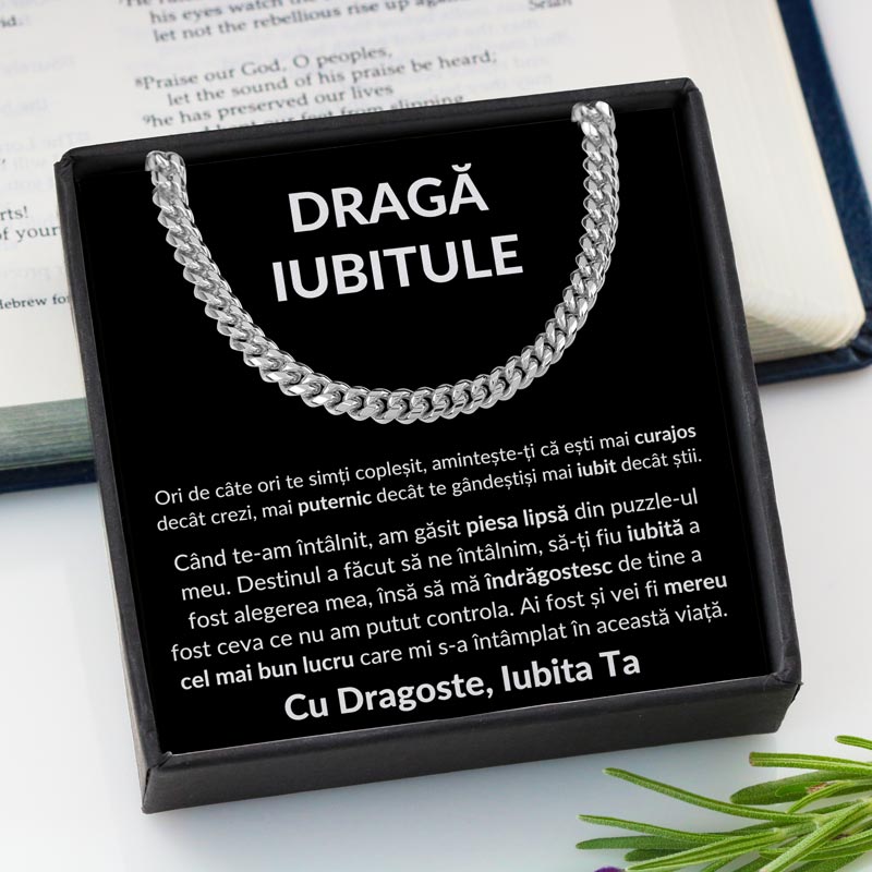 Cadou Iubit - Colier Eternal BLK