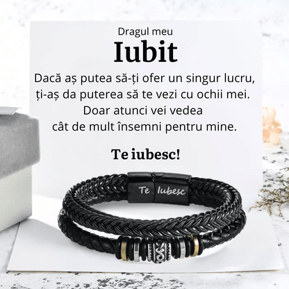 Cadou Iubit - Bratara Piele