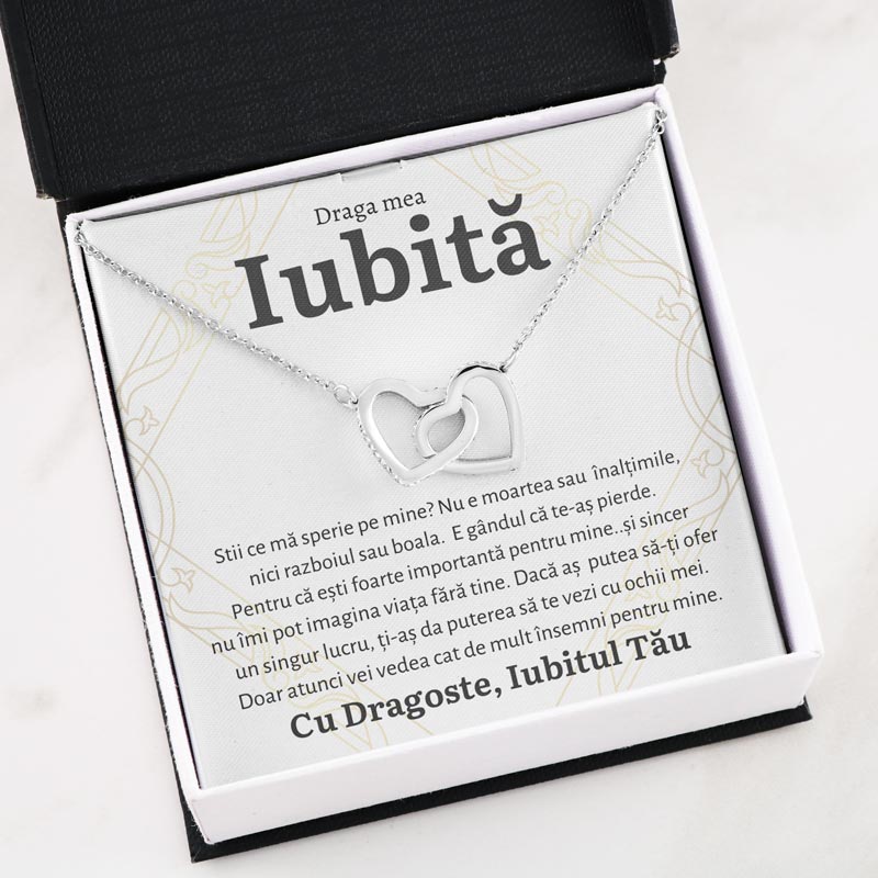 Cadou Iubita - Colier Inimi Importanta