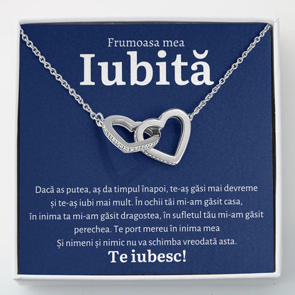 Cadou Iubita - Colier Inimi Blue
