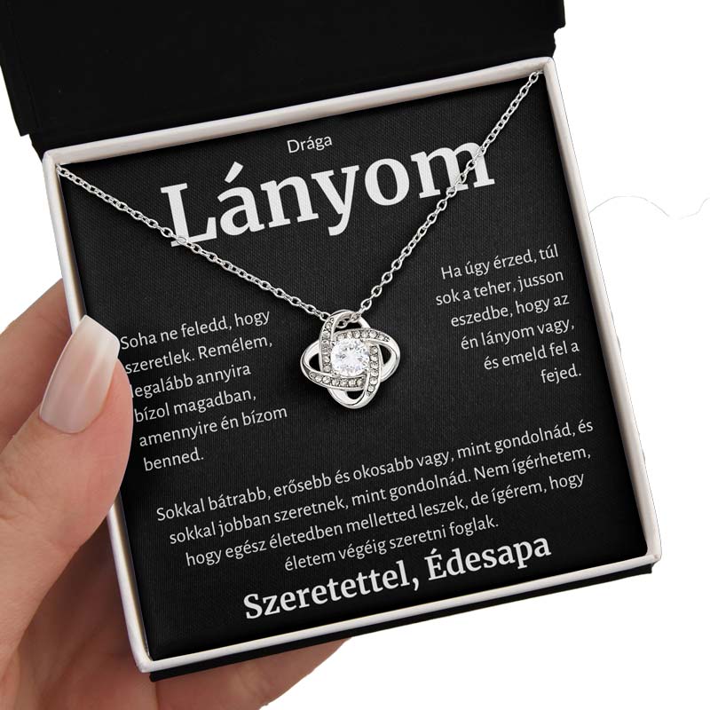 3K A Drága Lányomnak - Nyaklánc Apától Love Knot