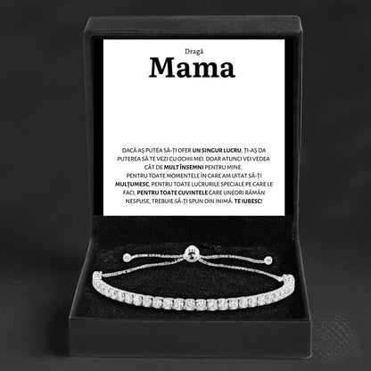 Cadou Mama - Bratara Tennis "Singur"