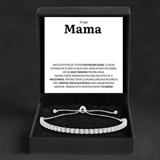 Cadou Mama - Bratara Tennis "Singur"