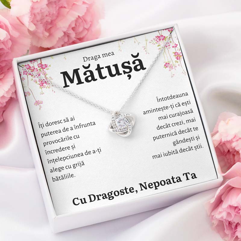 Cadou Matusa - Colier Love Knot Nepoata – Pastrate RO