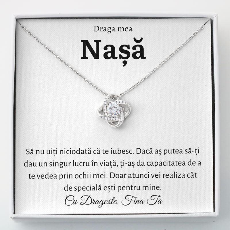 Cadou Nasa - Colier Love Knot Fina