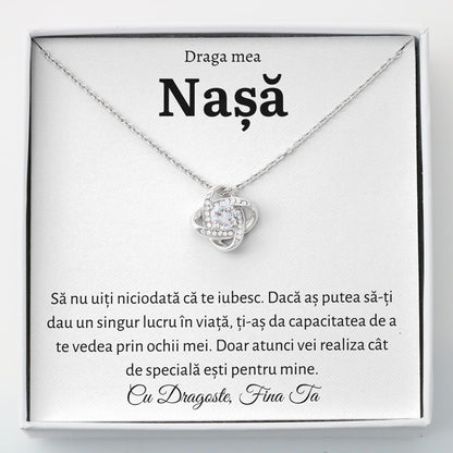 Cadou Nasa - Colier Love Knot Fina