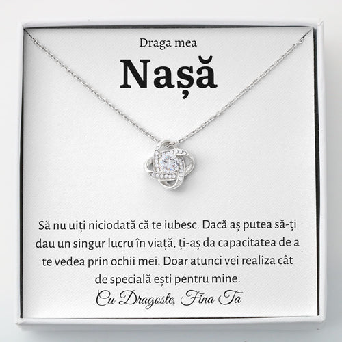 Cadou Nasa - Colier Love Knot Fina