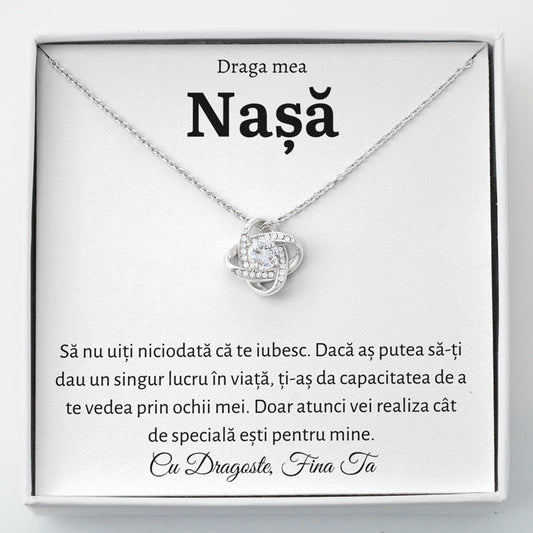 Cadou Nasa - Colier Love Knot Fina