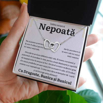 Cadou Nepoata - Colier Inimi Bunici
