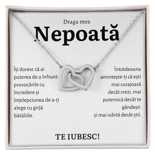 Cadou Nepoata - Colier Inimi Putere