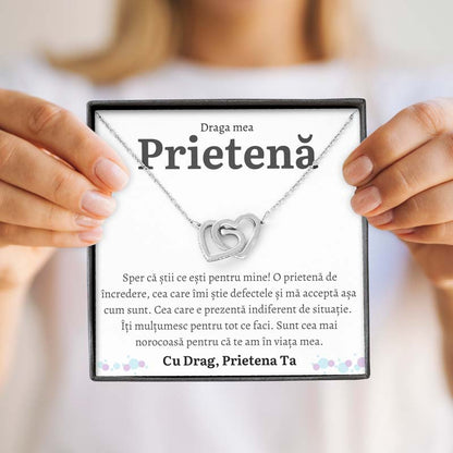 Cadou Prietena - Colier Inimi Prietena