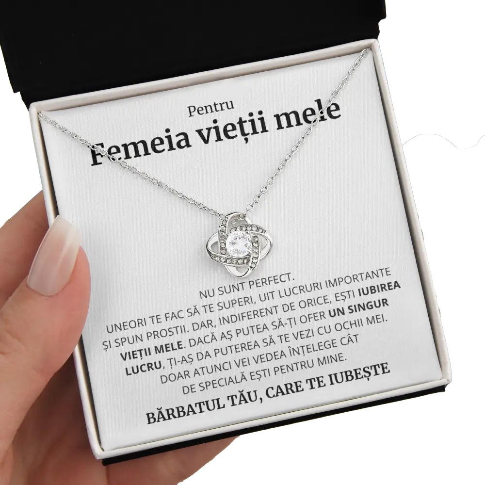 S1 Cadou Femeia Vietii - Colier Love Knot