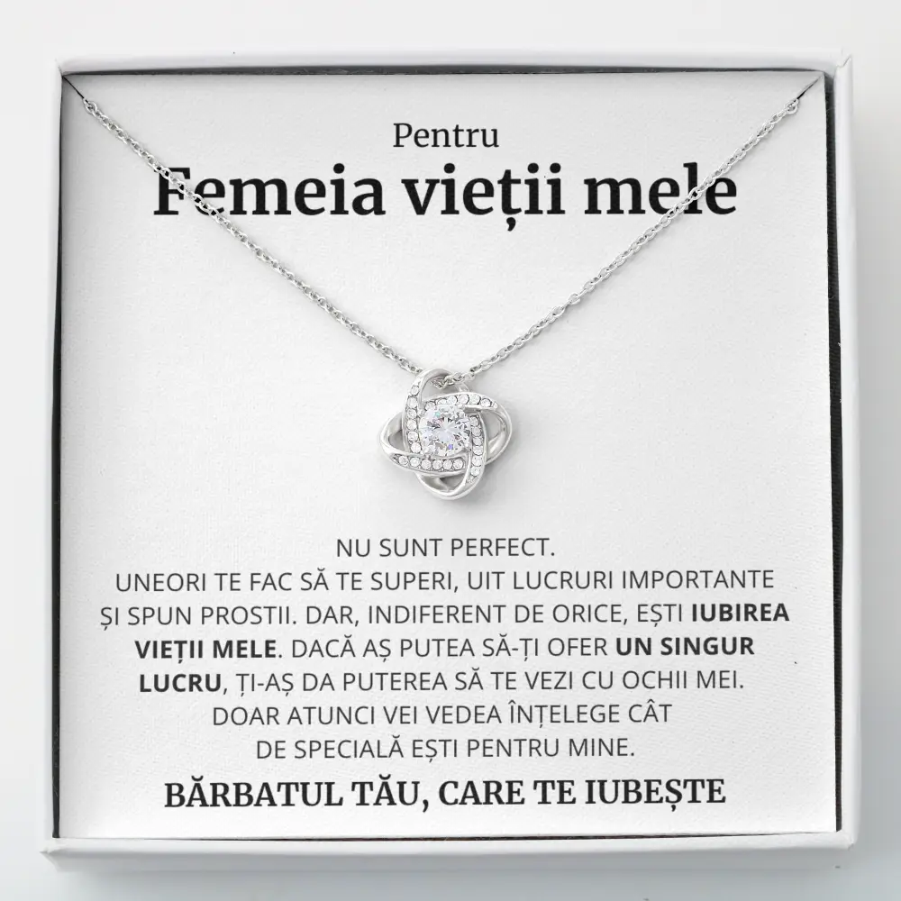 S1 Cadou Femeia Vietii - Colier Love Knot