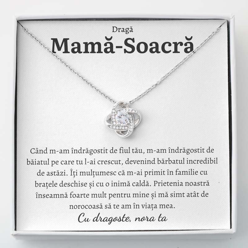 Cadou Mama Soacra - Colier Love Knot