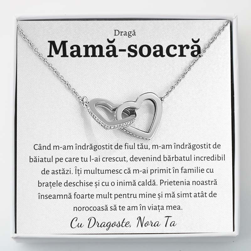 Cadou Mama-Soacra - Colier Inimi Nora