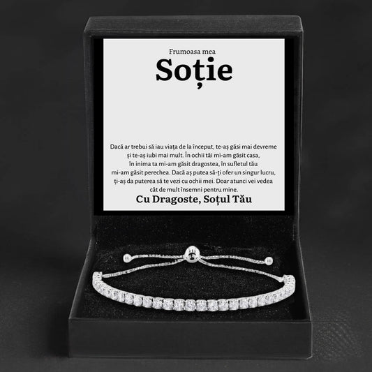 Cadou Sotie - Bratara Tennis Inceput