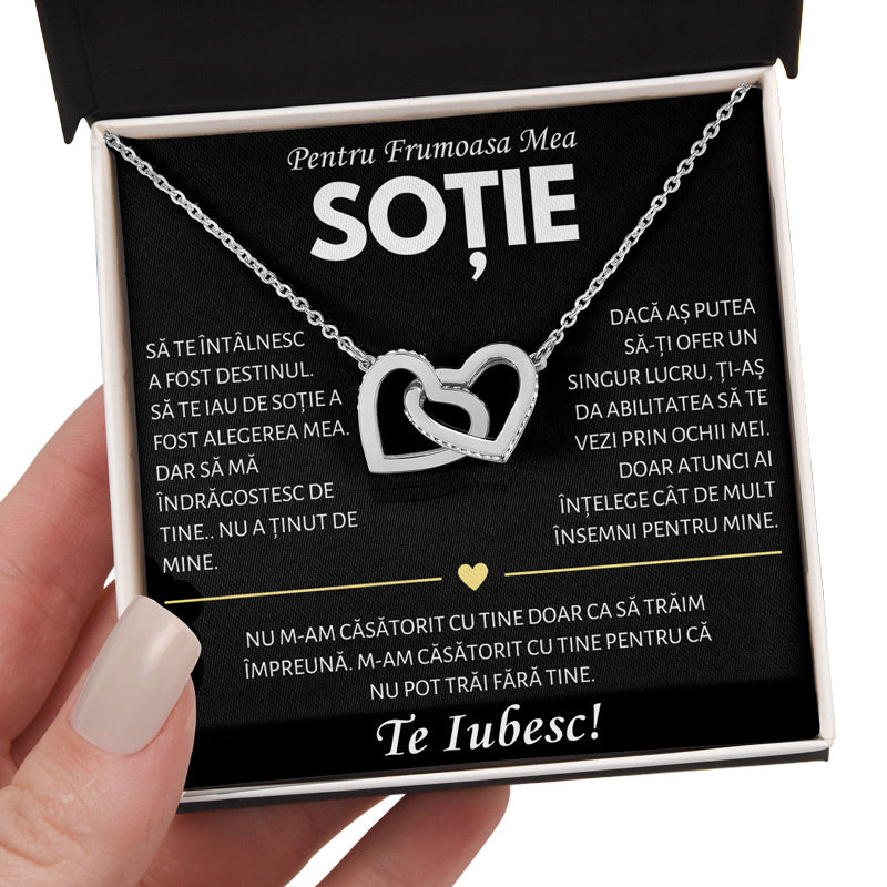 Cadou Sotie - Colier Inimi Destinul