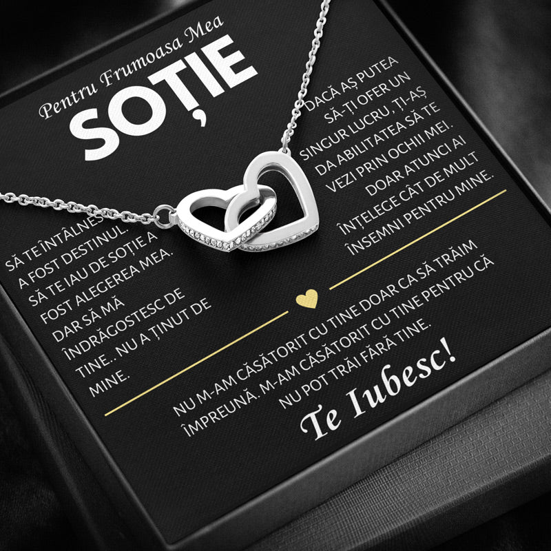 Cadou Sotie - Colier Inimi Destinul
