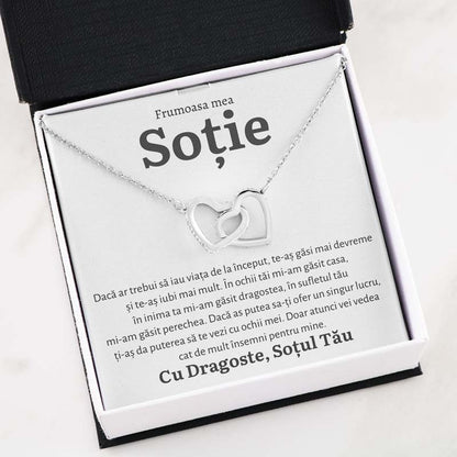 Cadou Sotie - Colier Inimi Inceput