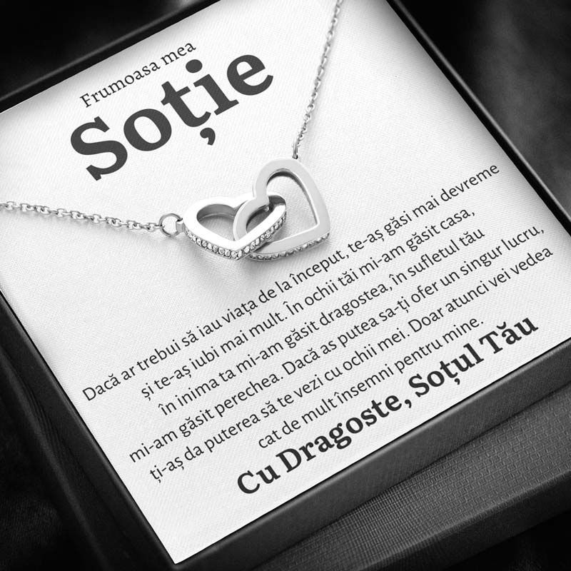 Cadou Sotie - Colier Inimi Inceput