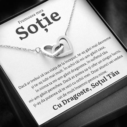 Cadou Sotie - Colier Inimi Inceput