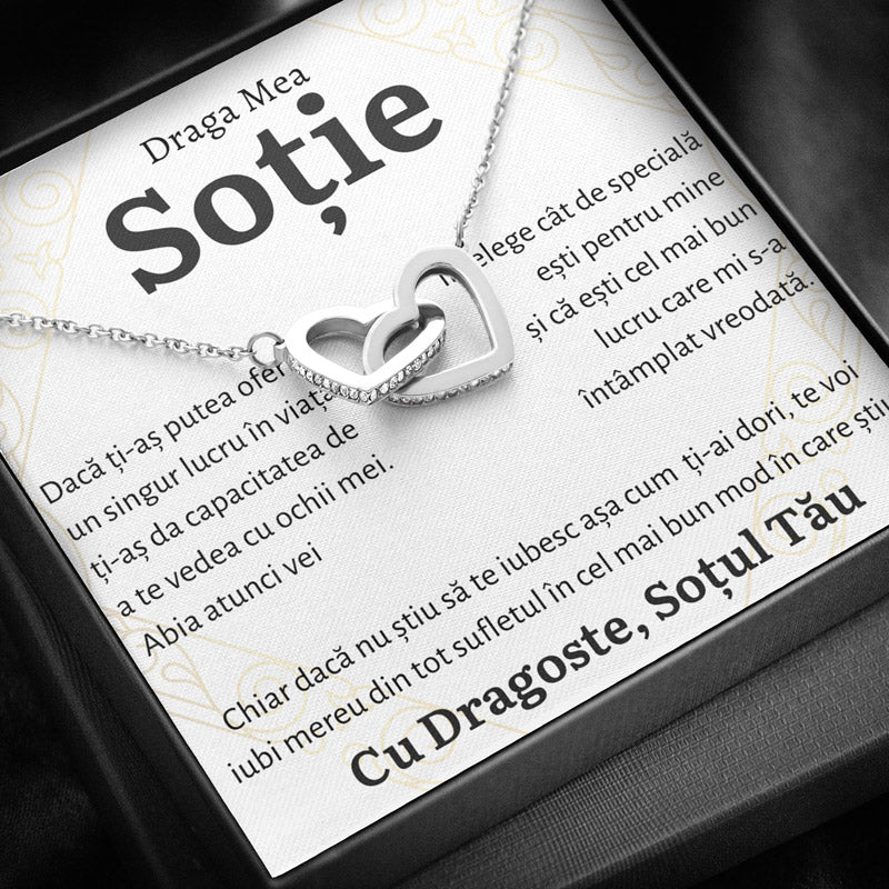 Cadou Sotie - Colier Inimi Mereu