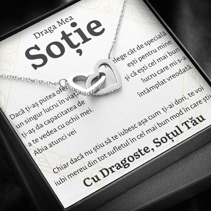 Cadou Sotie - Colier Inimi Mereu