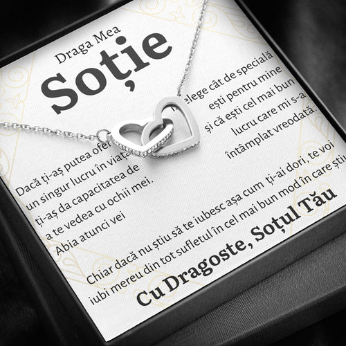 Cadou Sotie - Colier Inimi Mereu
