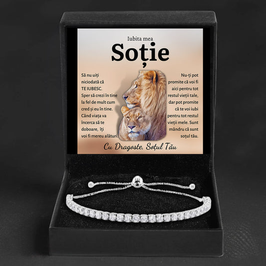 Cadou Sotie - Bratara Tennis Lei