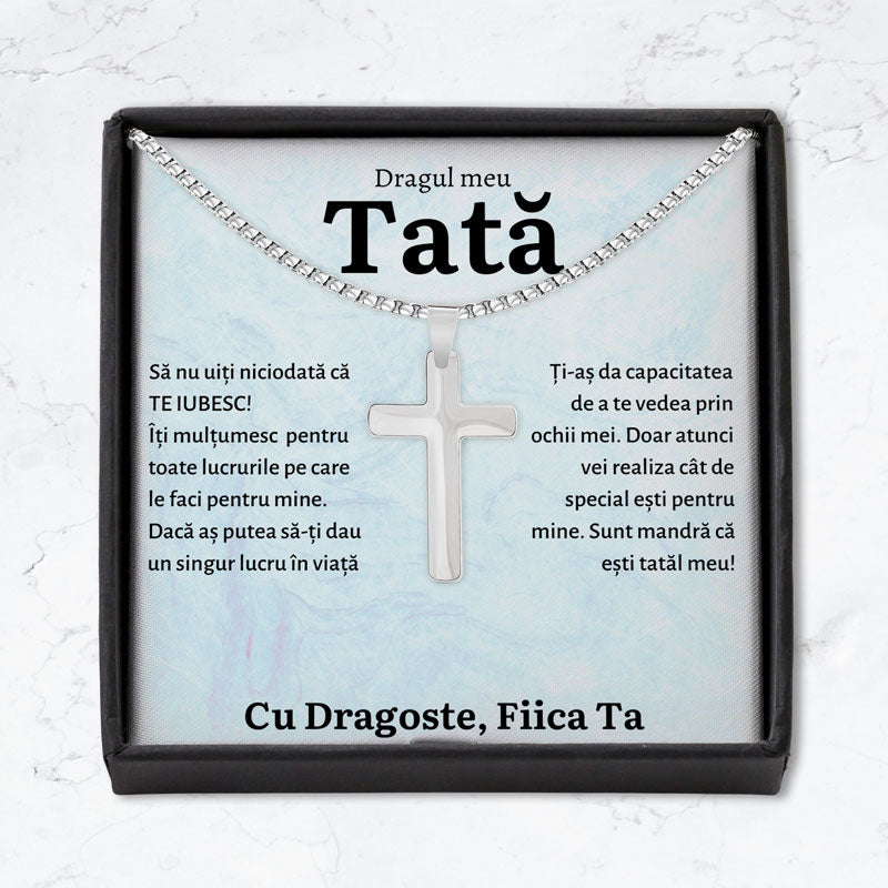 Cadou Tata - Colier Cruce Fiica