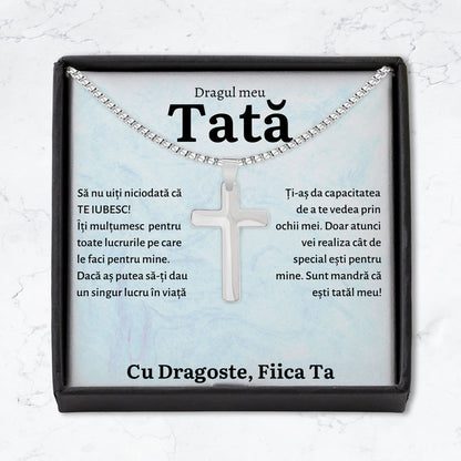 Cadou Tata - Colier Cruce Fiica