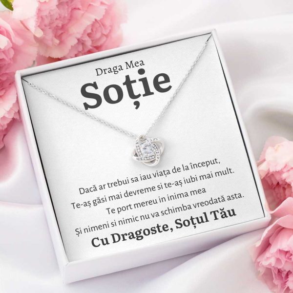 Cadou Sotie - Colier Love Knot Vreodata - imagine 2