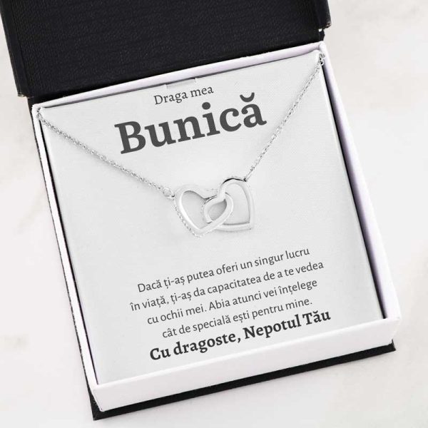 Cadou Bunica - Colier Inimi Nepot - imagine 2