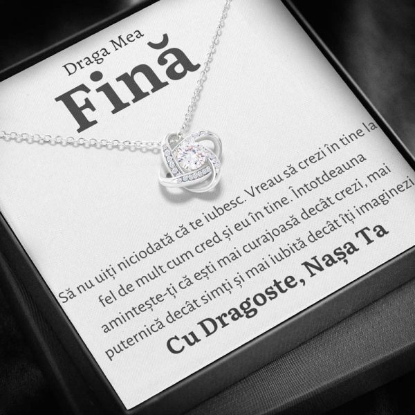 Cadou Fina - Colier Love Knot Nasa - imagine 2