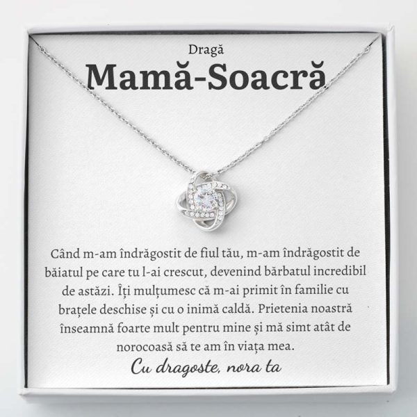 Cadou Mama Soacra - Colier Love Knot - imagine 2