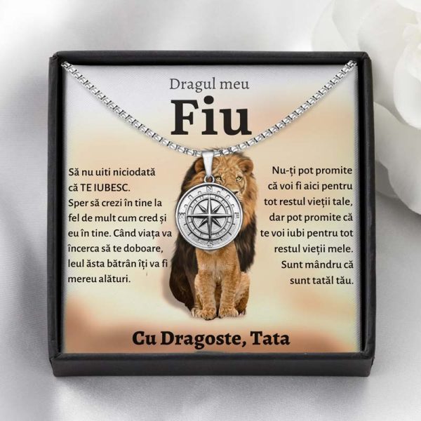 Cadou Fiu - Colier Busola Lei Tata - imagine 2