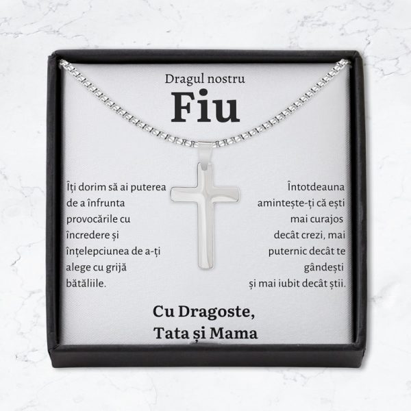 Cadou Fiu - Colier Cruce Parinti - imagine 2