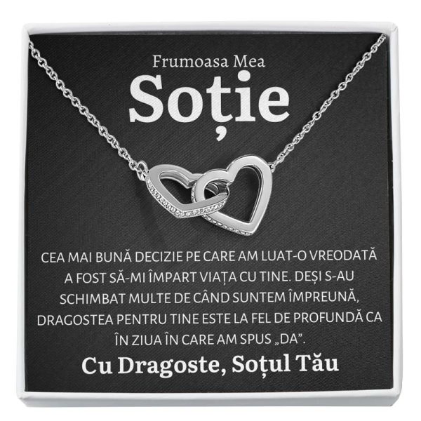 Cadou Sotie - Colier Inimi DECIZIE - imagine 2