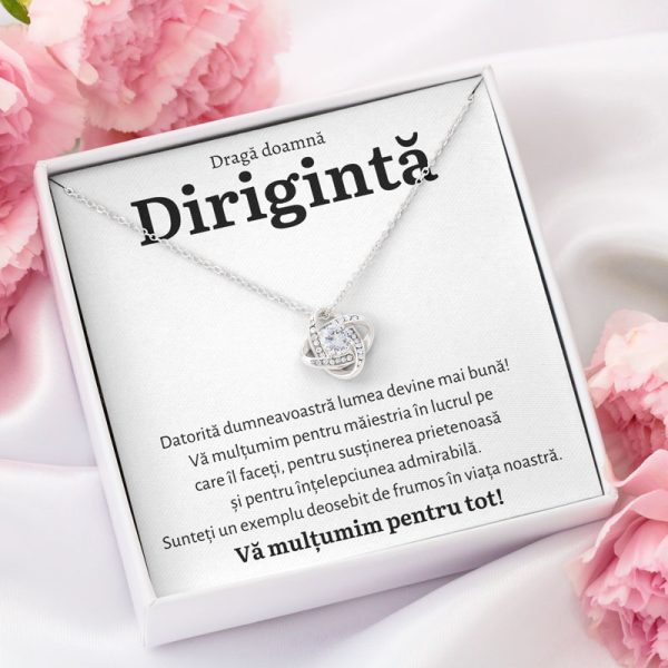 Cadou Diriginta - Colier Love Knot - imagine 2