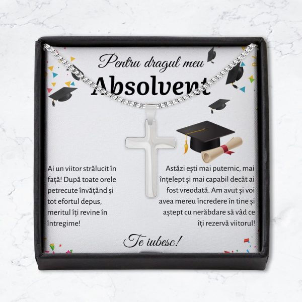 Cadou Drag Absolvent - Colier Cruce - imagine 2