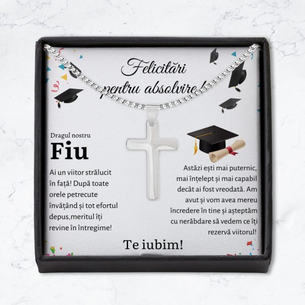 Cadou Absolvire Fiu - Colier Cruce - imagine 2
