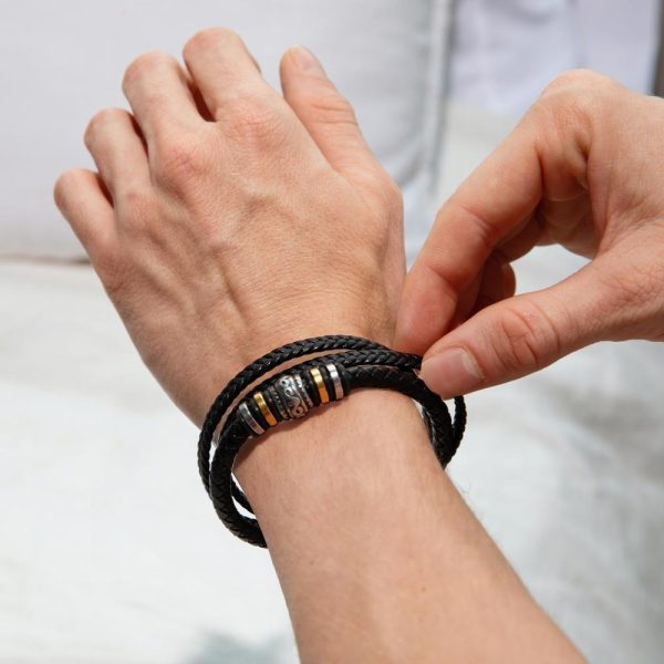 Cadou Absolvire Fiu - Bratara Piele - imagine 4